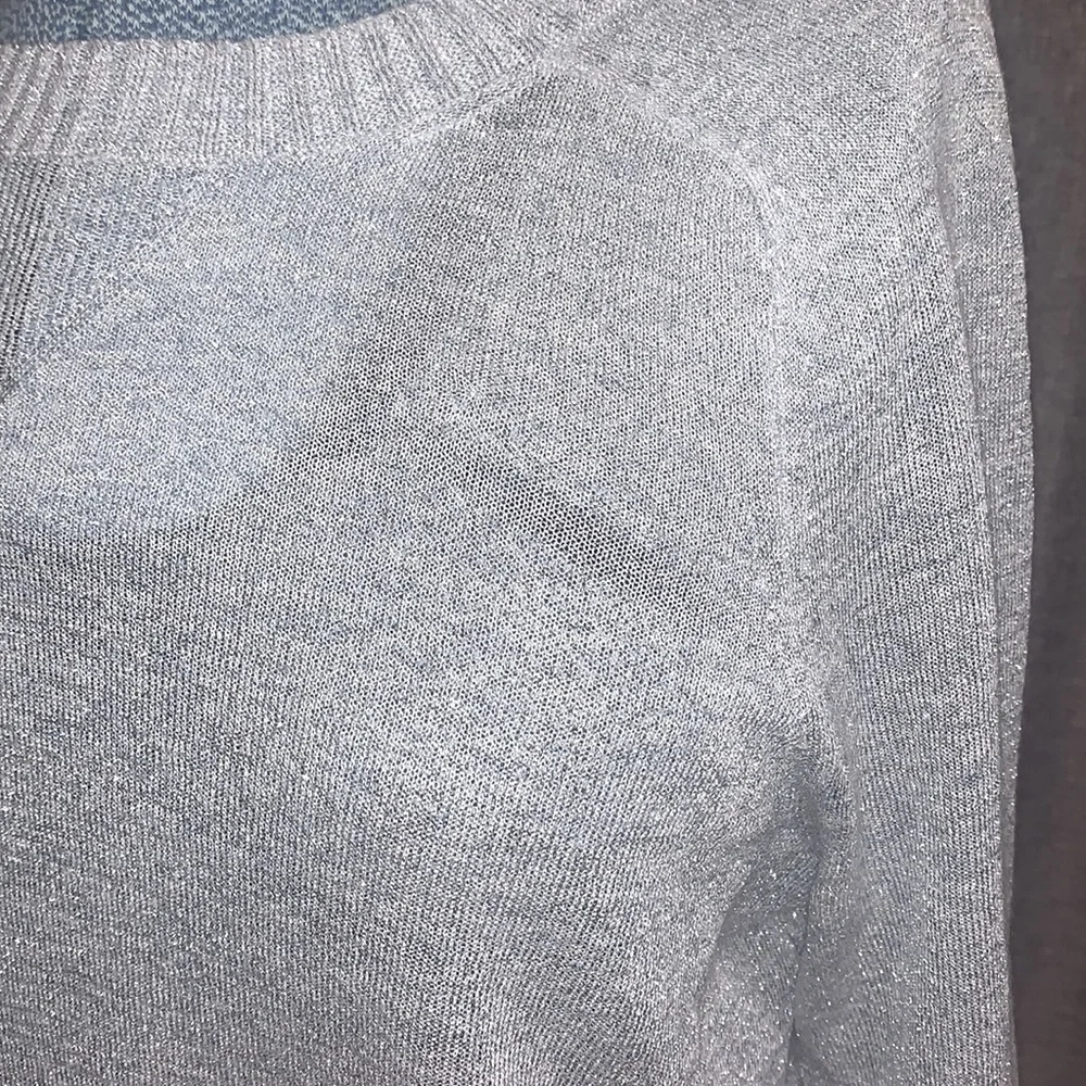 J Crew Sparkled Glitter Crew Neck Top